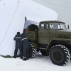 бескаркасная палатка надувная